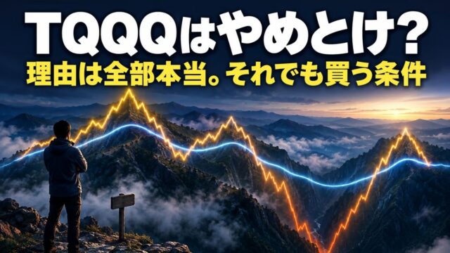 TQQQはやめとけ、は本当か｜2022年に「やめろ」を信じて見送った私が、いま分割で買っている理由と、人にすすめない理由