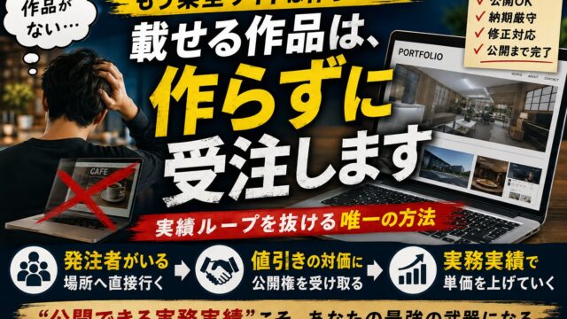 未経験のポートフォリオの作り方｜載せる作品は、作らずに受注します