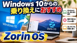 Zorin OSとは｜Windows 10のPCを延命するならこのLinux。第7世代のCore i5なら延命、Celeronは売って第8世代に買い替え