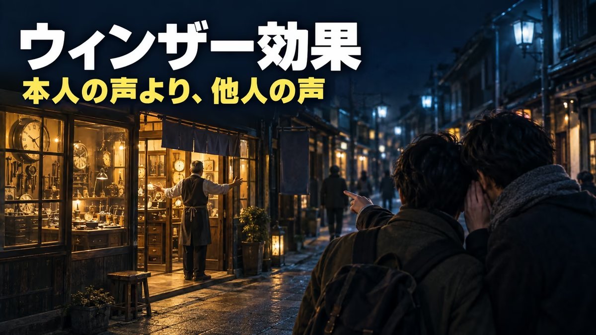 ウィンザー効果とは｜意味と具体例。入札者の言葉より評価を見て、その評価も割り引く、私の読み方