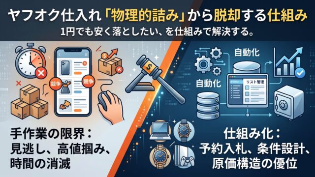 ヤフオク仕入れが途中で回らなくなる理由｜入札は「回数」の問題であり、意志の問題ではない