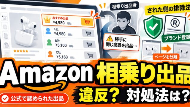 Amazonの相乗り出品とは｜カートの取り方と、自社商品に相乗りされて排除した方法。偽造品をめぐる裁判の一審・二審も
