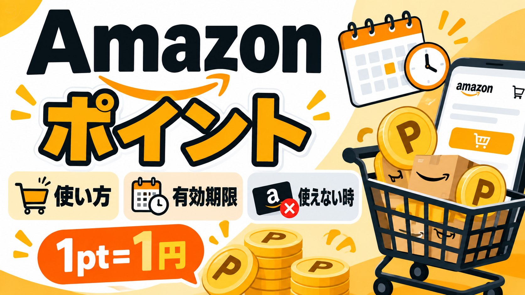 Amazonポイント。使い方・有効期限・使えない時。1pt＝1円