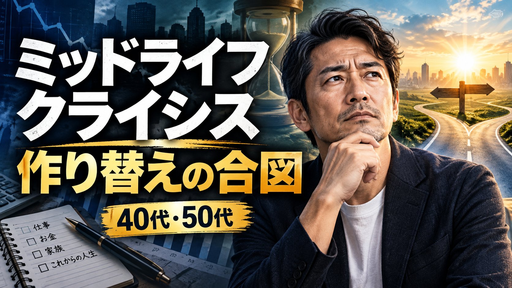 ミッドライフクライシスは作り替えの合図（40代・50代）
