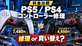 PS5・PS4のコントローラー修理はどこが安い？ソニー・修理店・自分で直す・新品を比べる（計算機つき）
