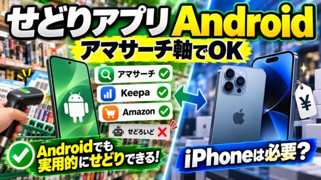 せどりアプリはAndroidで足りるか｜使えるアプリ（アマサーチ・Keepa・Amazonセラー）と、iPhoneを買うべき人・買うならどれか