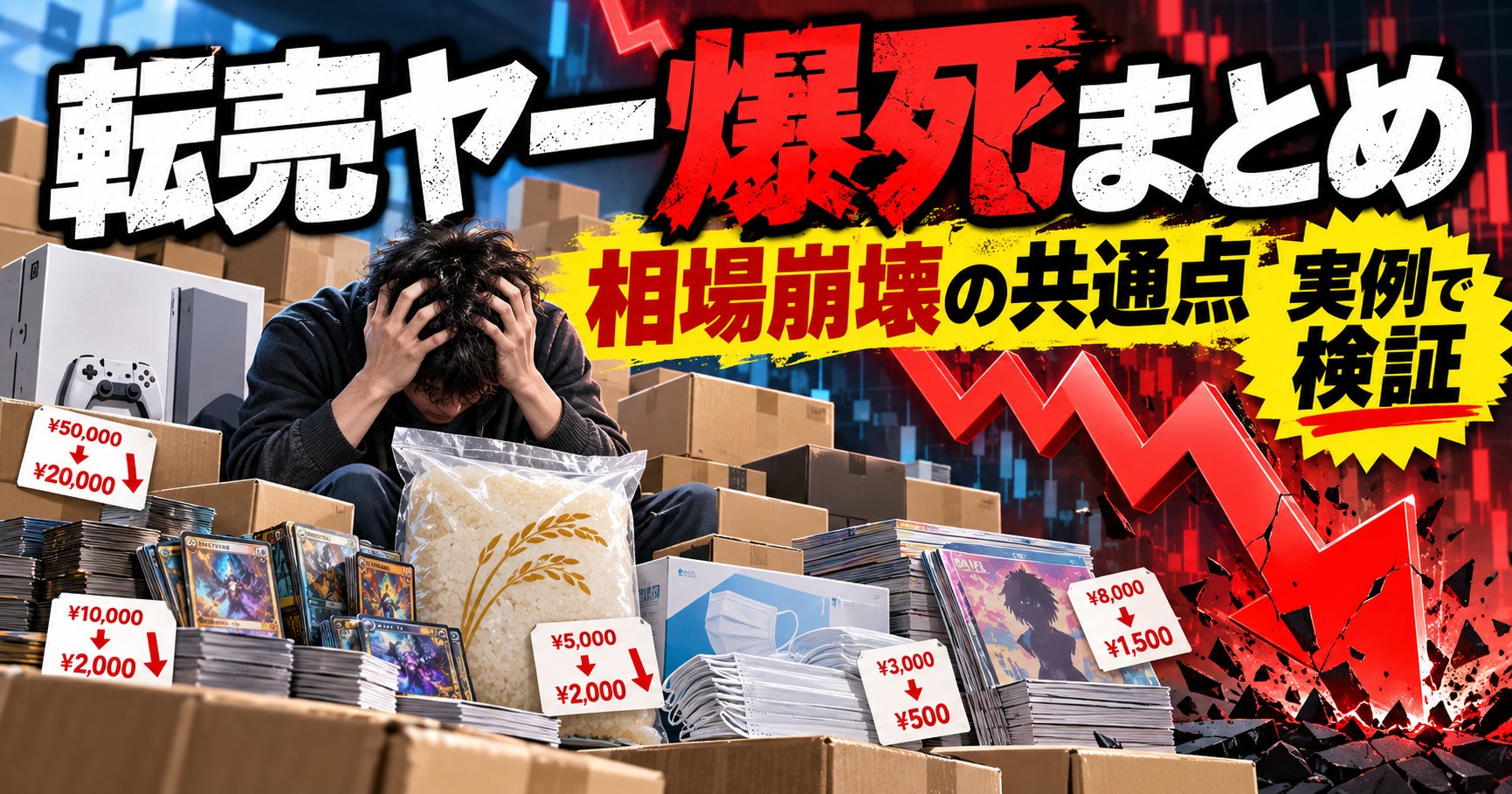 転売ヤー爆死まとめ：相場崩壊の共通点を実例で検証